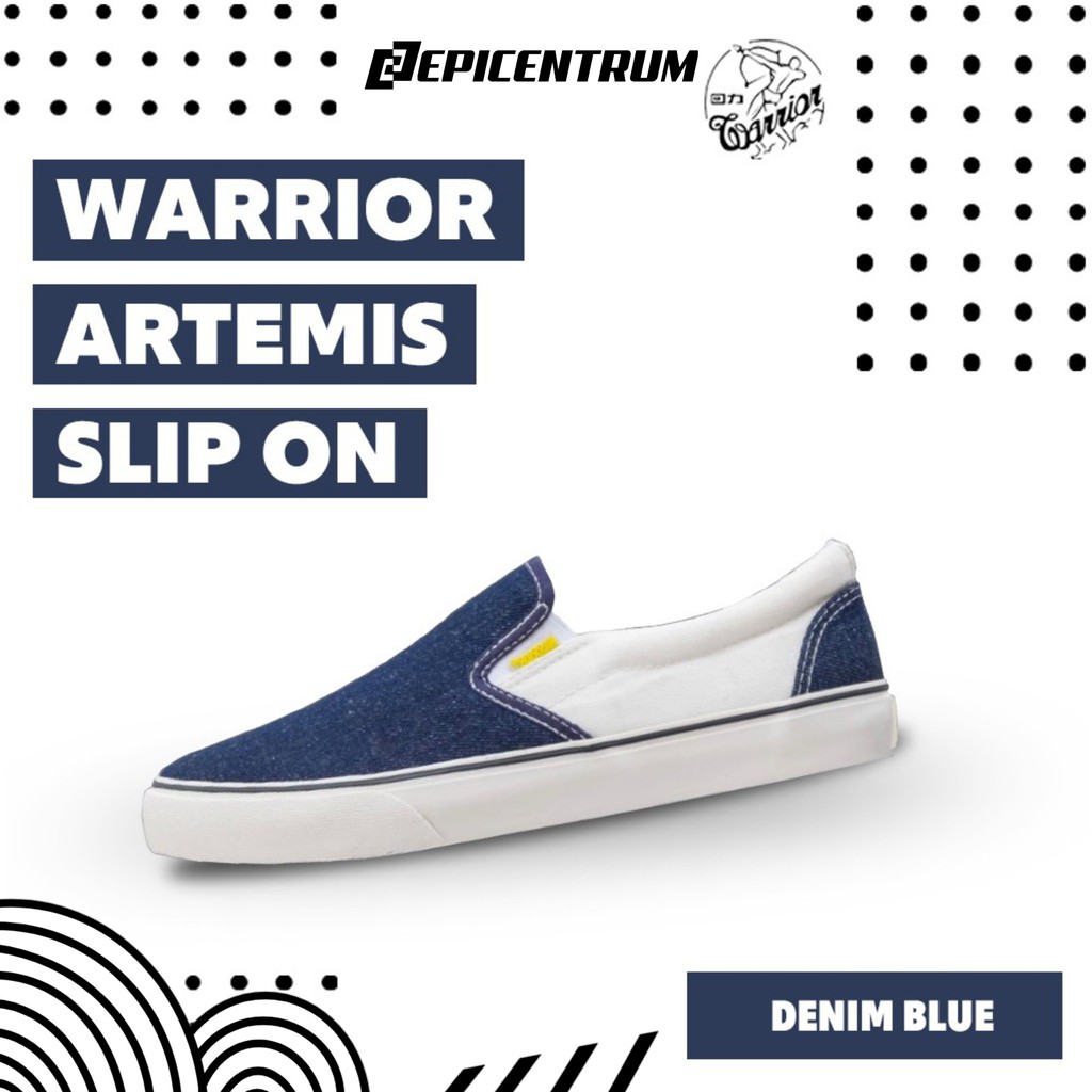SEPATU WARRIOR SLIP ON ARTEMIS DENIM BLUE