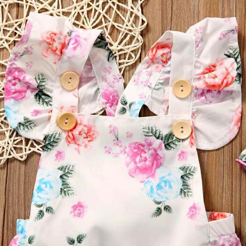 Jumper Flower Pink White Blue Jumper Pita Jumper Bandana Baju Bayi Romper Bayi Lucu Korean baby