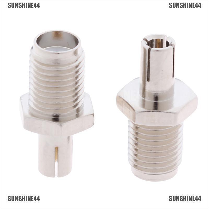 2pcs Adapter Konektor SMA Female Jack Ke TS9 Male RF