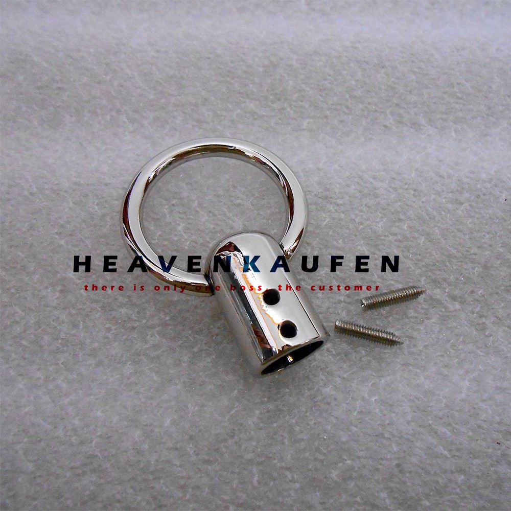 Ujung Handle Tas Bulat Warna Silver / Nikel Tebal Bagus Diameter Lubang 1,1 cm