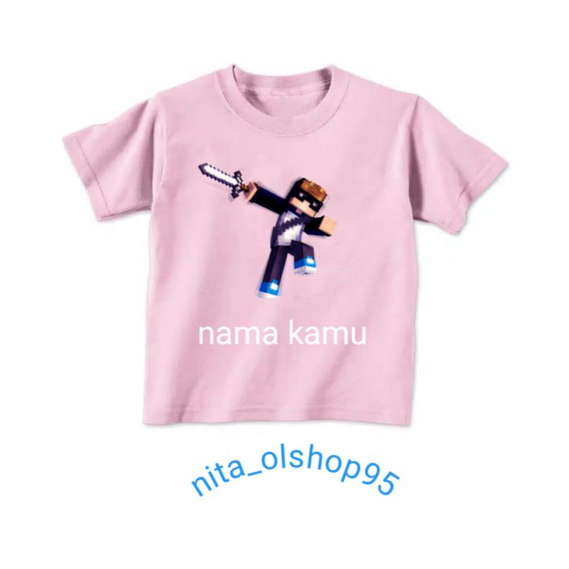 baju roblox minicraft baju anak karakter