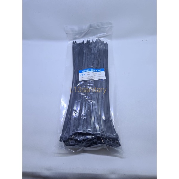 Kable Tis Tebal / Kabel Ties Hitam Putih / Nylon Cabel Tie Tebal 200 250