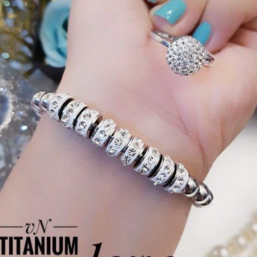 Titanium gelang dan cincin 1110l