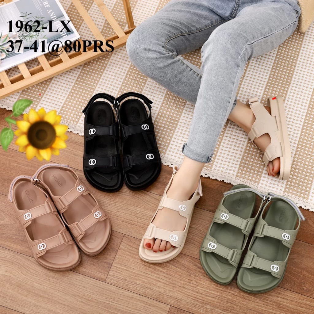 Sandal Karet Jelly Wedges Wanita import Model Terbaru Original Kekinian by AGUNG STYLE Balance 1962-LX