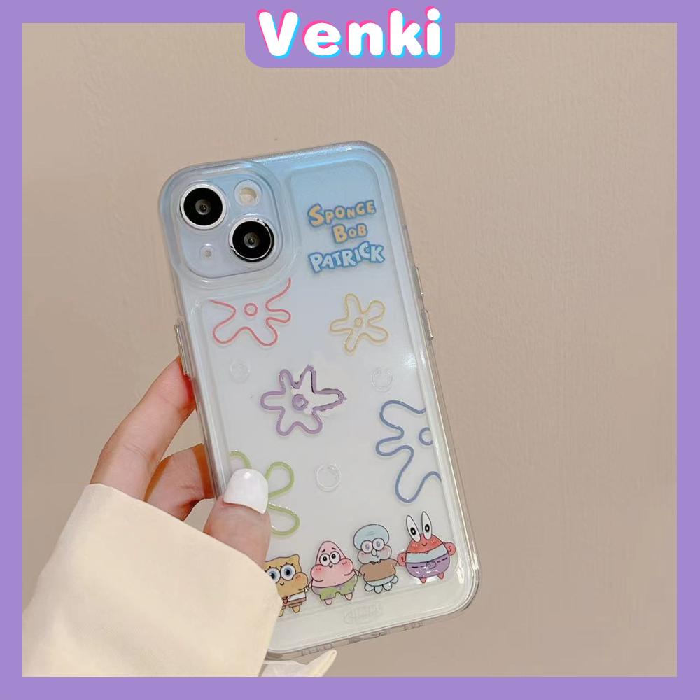 iPhone Case Silicone Soft Case Clear Case Thickened Shockproof Protection Camera Metal Button Cartoon Cute Compatible For iPhone 11 Pro Max 13 Pro Max 12 Pro Max 7Plus xr XS Max