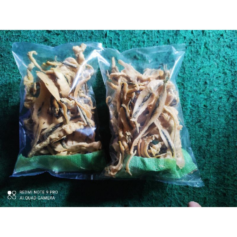 

kripik daun ketela (welut jawa)