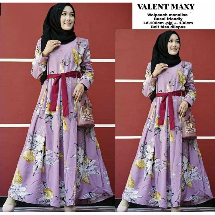 [BISA COD] GAMIS MUSLIM / YURIS MAXY/ DRESS MAXY BRUKAT WANITA KONDANGAN MURAH