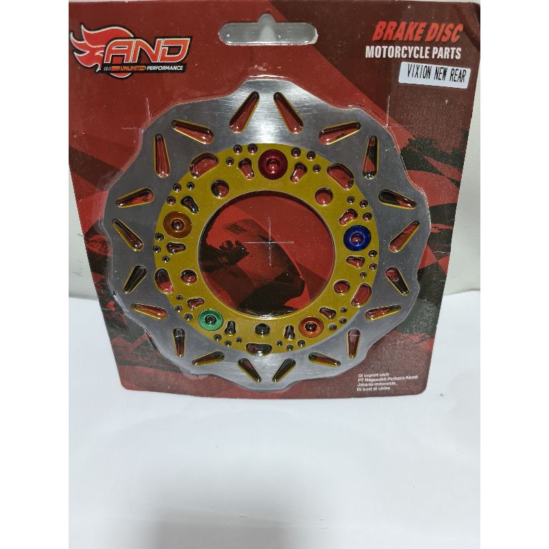 piringan cakram belakang vixion new r15 / disk belakang vixion new r15 model variasi tapak kaki