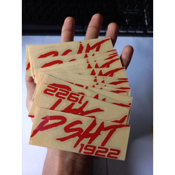 

(COD) Stiker PSHT 1922 Cutting Merah metalic Sticker TERATE 3.5×10