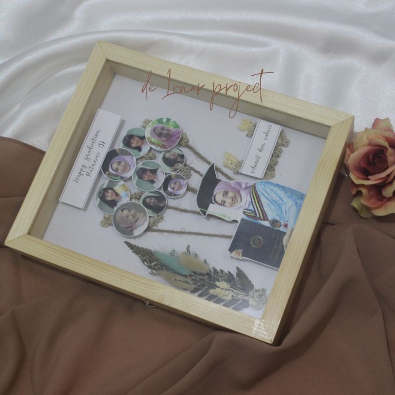 GIFT WISUDA POP UP FRAME 3D 20*25, kado wisuda,wedding, birthday, baby newborn, farewell, anniv dll