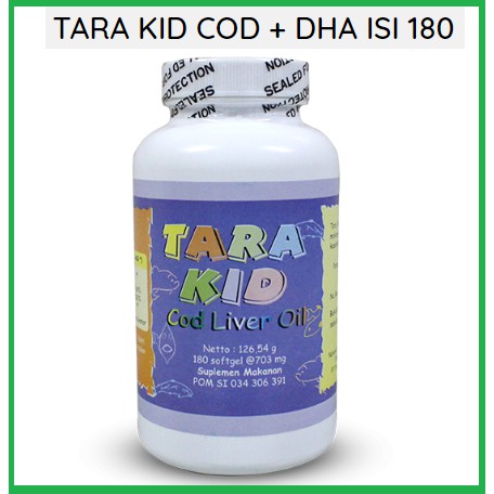 TARA KID - 180 SOFTGEL - NUTRISI KECERDASAN ANAK DAN MENCEGAH ADHD