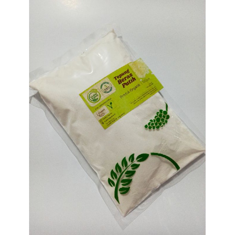 Tepung Beras Putih Lingkar Organik - Gluten Free - MPASI - Kemasan 500gram