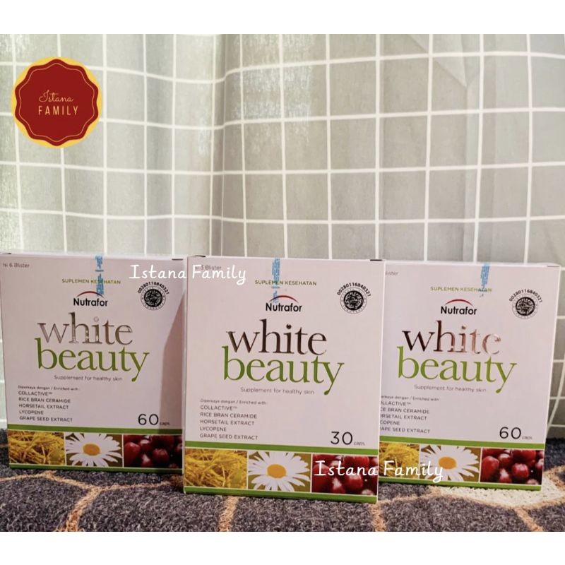 Nutrafor White Beauty isi 30 kapsul dan 60 kapsul free GIFT