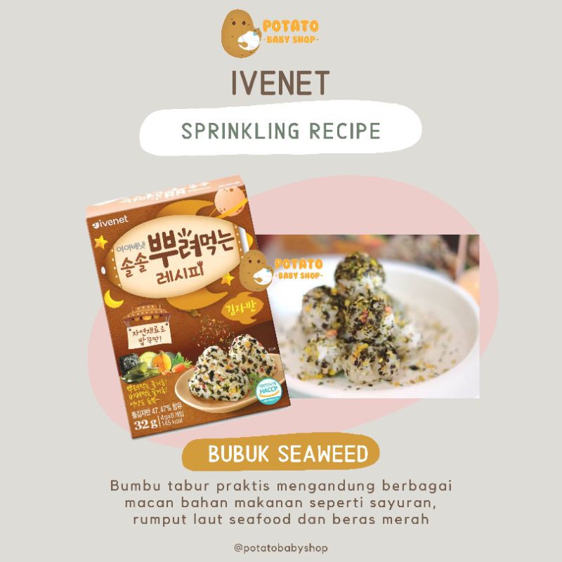 Ivenet Sprinkling Recipe - Seaweed Laver / bubuk rumput laut