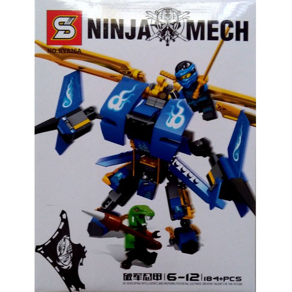 lego brick sy 826B ninja mech minifigure 188+ pcs