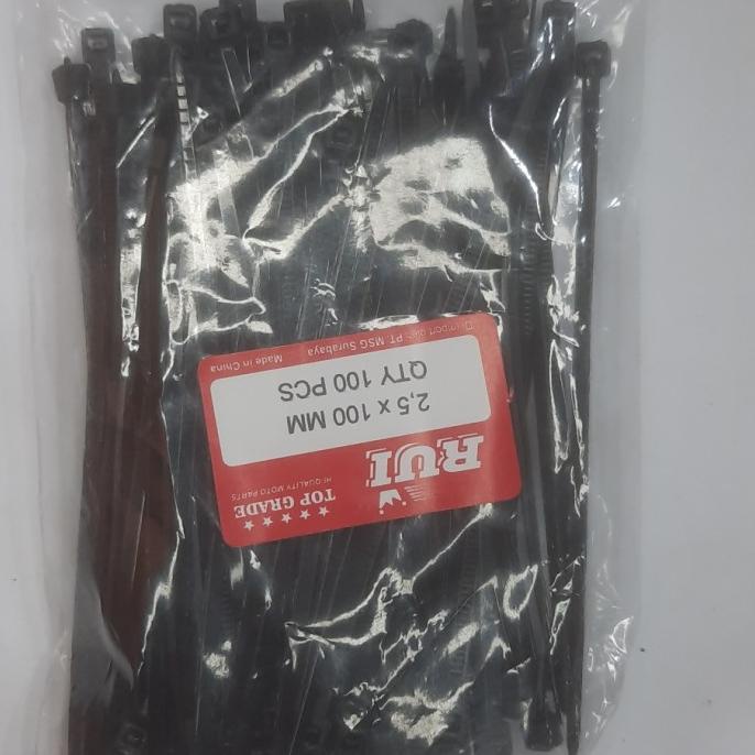 

Kabel Ties / Cable Tie Nylon 2.5 X 100 mm isi 100 - hitam katamsojay44 Ayo Order