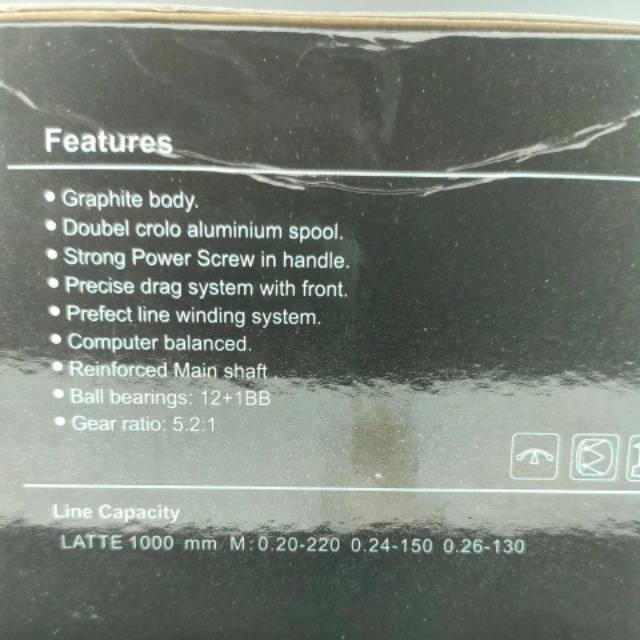 Reel Yukon Latte Power Handle 1000 2000 3000 4000 5000 6000, Cv