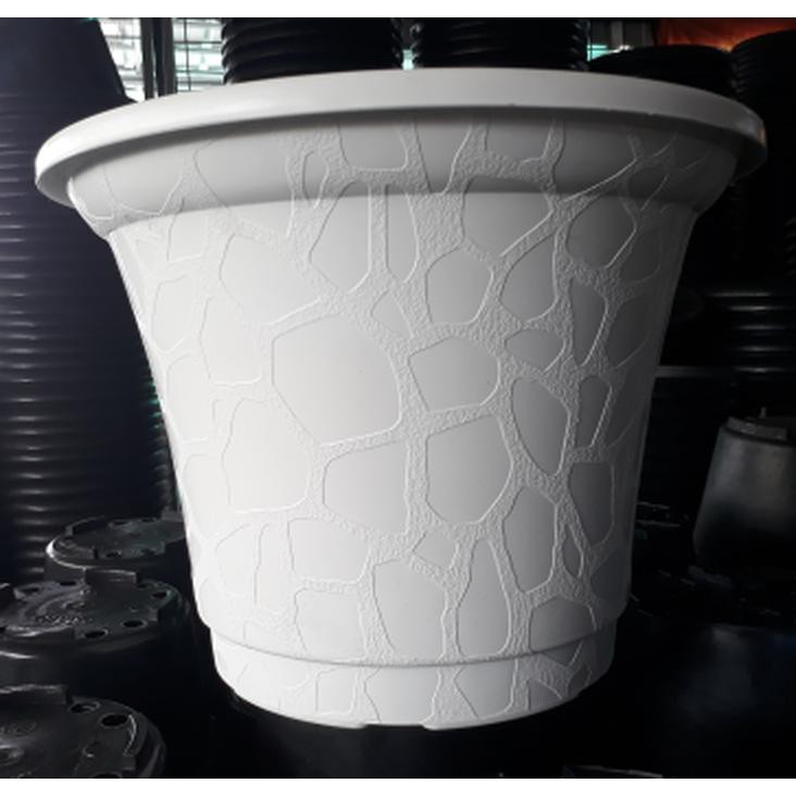 pot bunga PUTIH 40cm Putih
