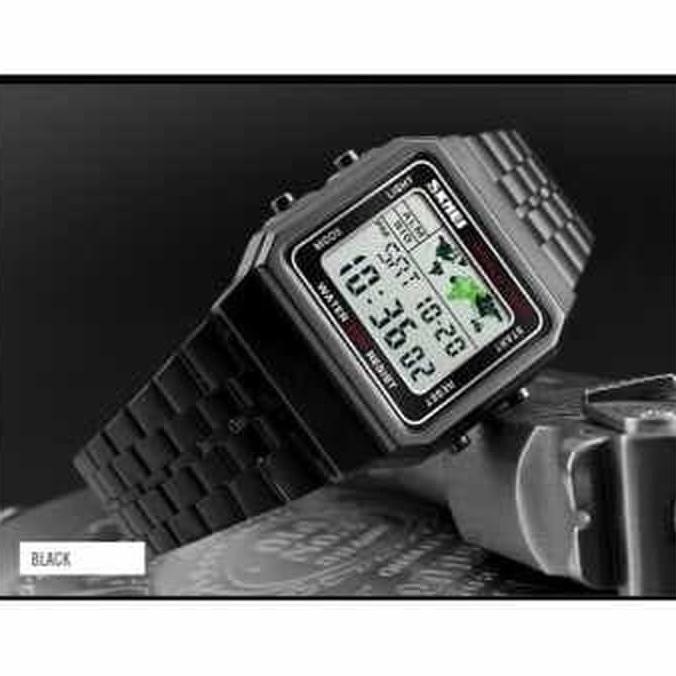 Promo Gila Jam Tangan Pria Casio Skmei Original S Shock Rolex Ekspedition Black - Hitam