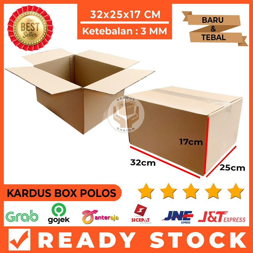 

Kardus Karton Box Polos Packing 32x25x17 Cm, Tebal