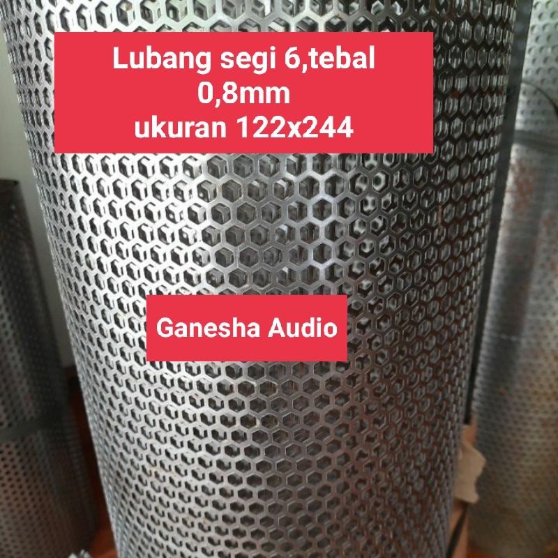 RAM TUTUP SPEAKER LUBANG SEGI 6 UKURAN 122X244