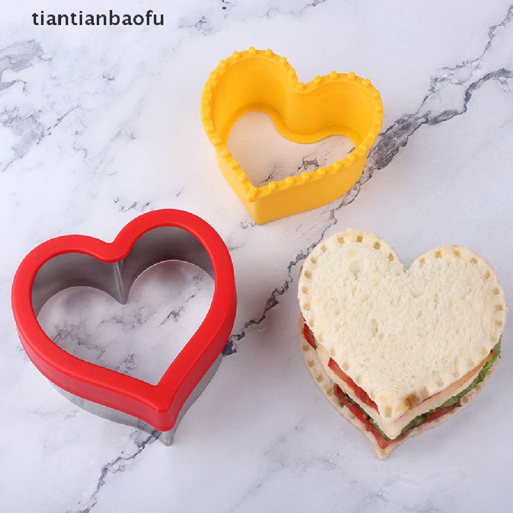 Cetakan Roti Sandwich Bentuk Hewan Dinosaurus Bintang Hati Bahan Stainless Steel