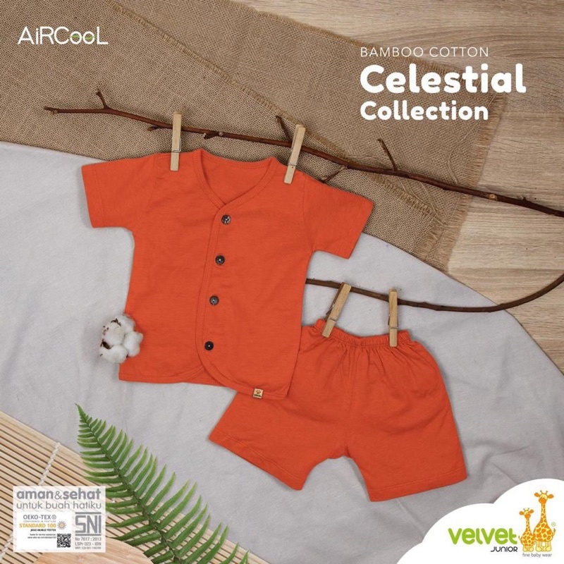 VELVET JUNIOR CELESTIAL STELAN PENDEK PENDEK - velvet air cool