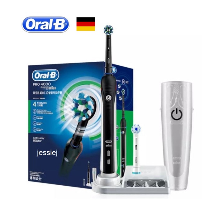 Oral B Electric Toothbrush Pro 4000 - Hitam