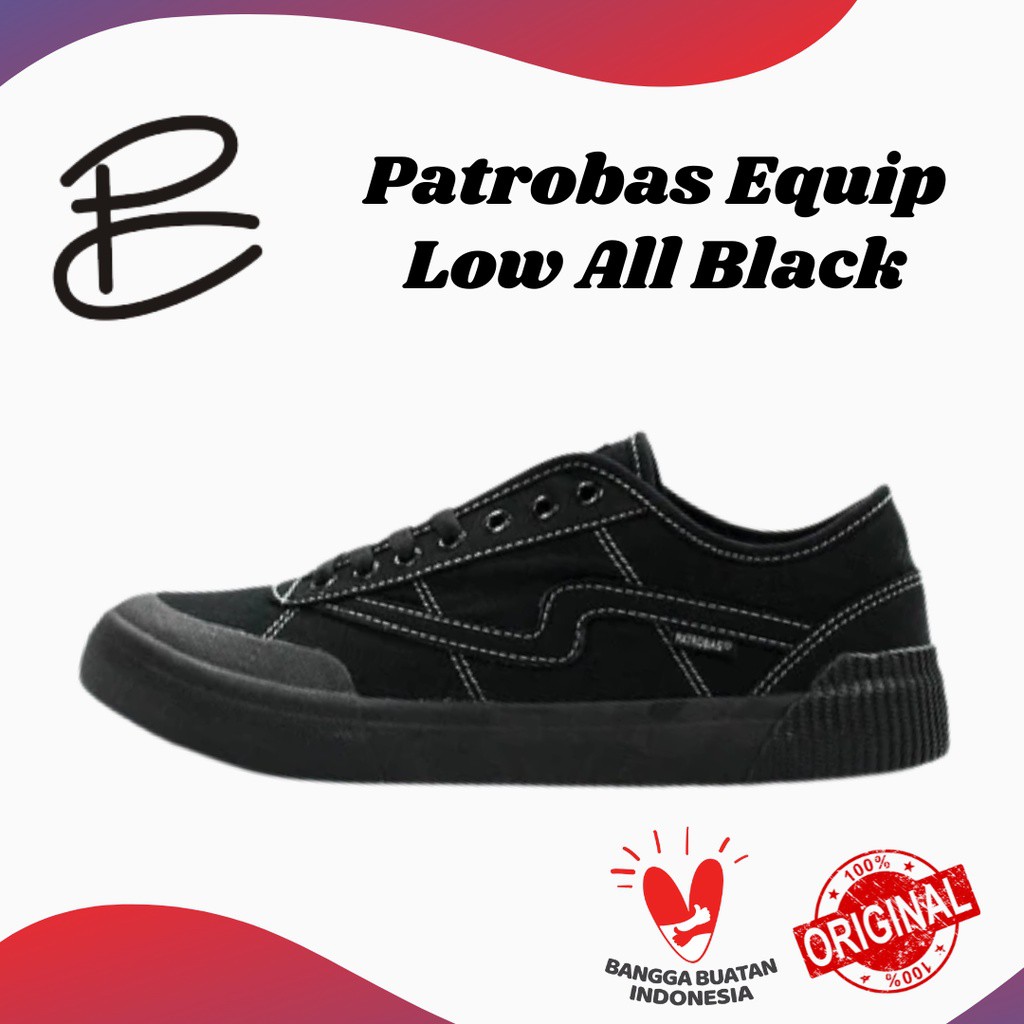 PATROBAS EQUIP LOW ALL BLACK / PATROBAS ORIGINAL