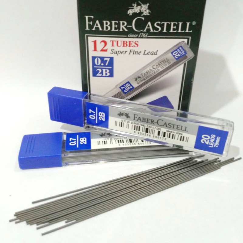 

Isi Pensil Mekanik Faber Castell - 0.7mm 2B #1277