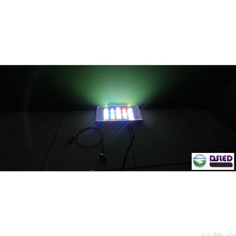 LAMPU LED HPL AQUASCAPE 15WATT UKURAN 20-50CM, COVER ACRYLIK+KAWAT SLING GANTUNGAN.