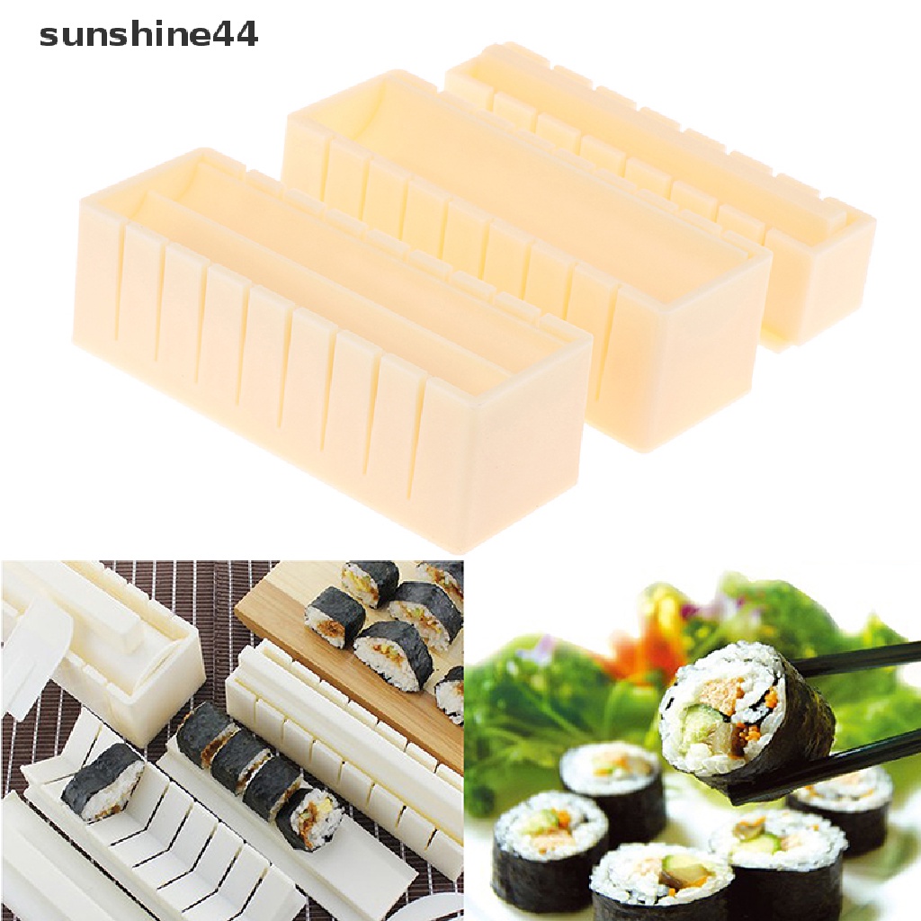 Sunshine 3pcs / set Alat Penggulung sushi DIY