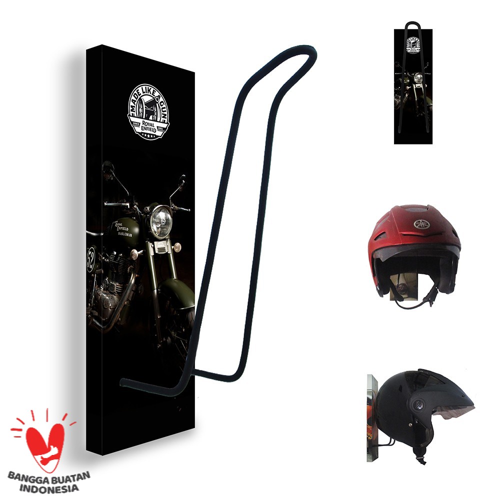 GANTUNGAN HELM - TEMPAT HELM - RAK HELM MOTOR ROYAL ENFIELD 110