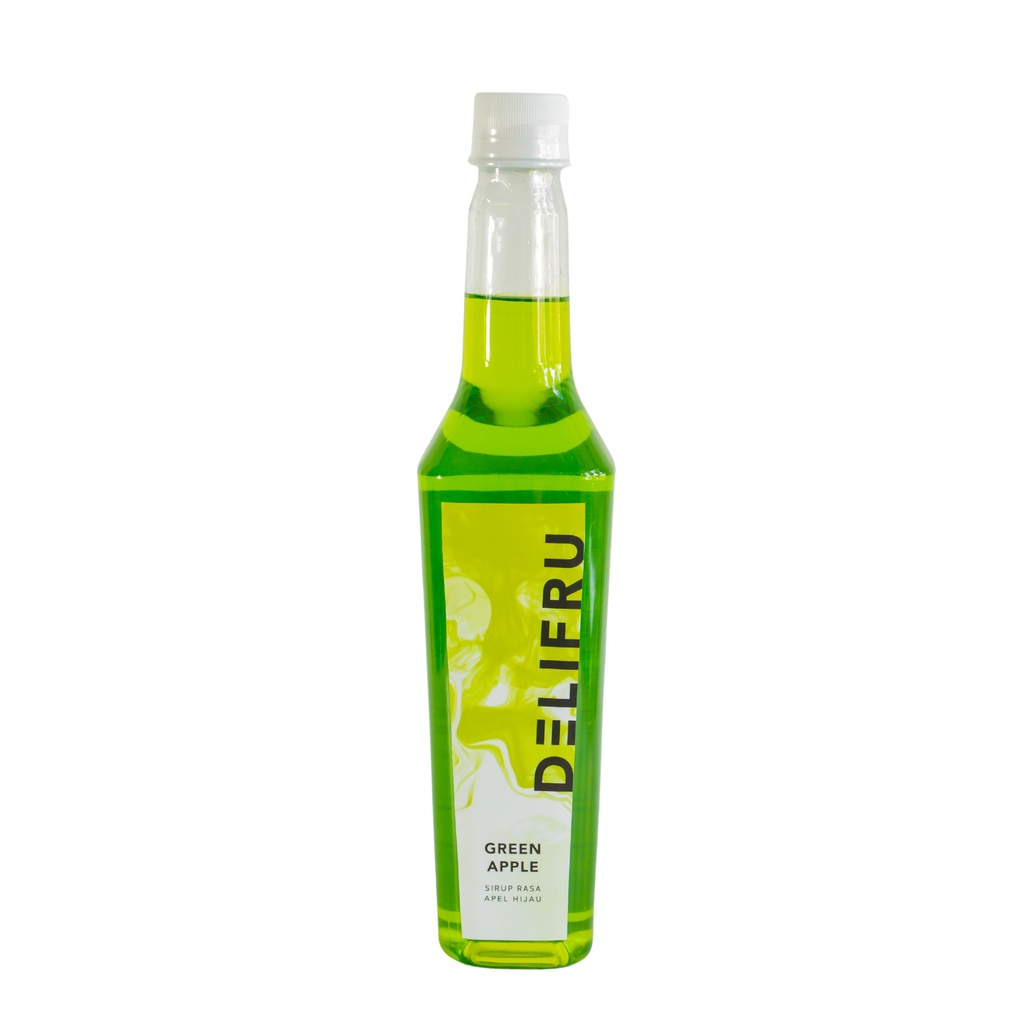 

500mL Delifru Green Apple Syrup - Sirup Delifru Rasa Apel Hijau