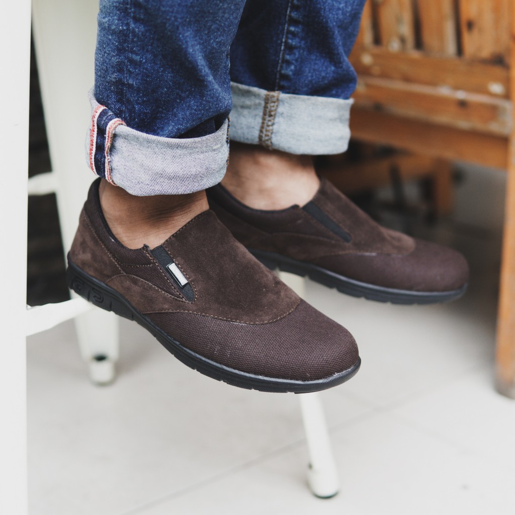 [COD]Sepatu Pria Adidas Glen Slip On Santai Keren Outdoor Kuliah Kerja Santai Rumahan gaya trendy