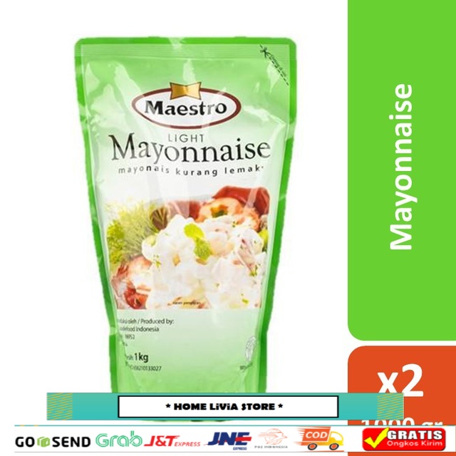 

Maestro Mayonnaise Pouch 2 x 1000 gr