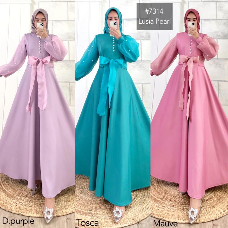LUSIA PEARL || ORIGINAL MK || DRESS PREMIUM || DRESS IMPORT || MISSKAMIHIJAB