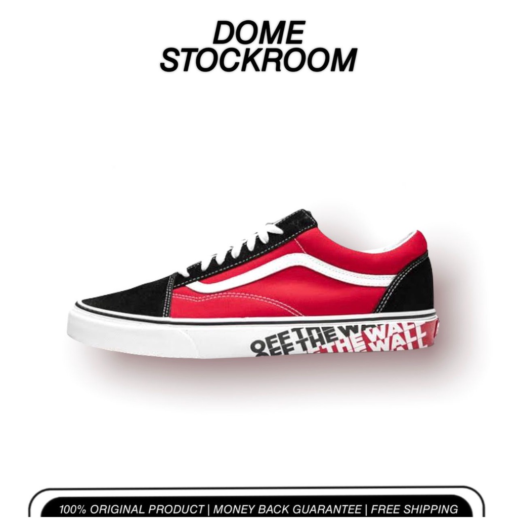 VANS OLD SKOOL CLASSIC SIDEWALL OTW RACING RED ORIGINAL