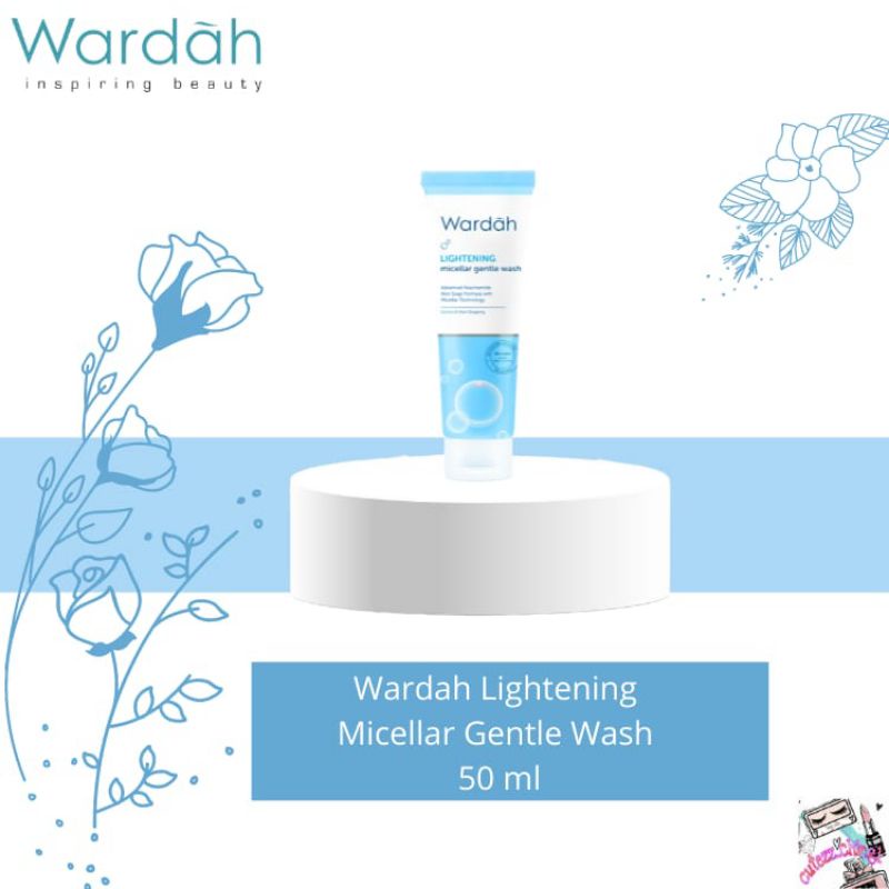 ☃Cutezz_Ching1☃Wardah lightening Micellar Gentle Wash 50ml - pembersih wajah untuk menjaga kelembaban