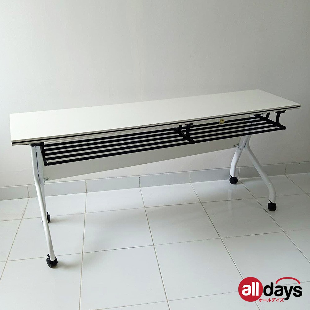 Alldays Office Table / Meja Lipat Kantor Panjang Beroda Praktis