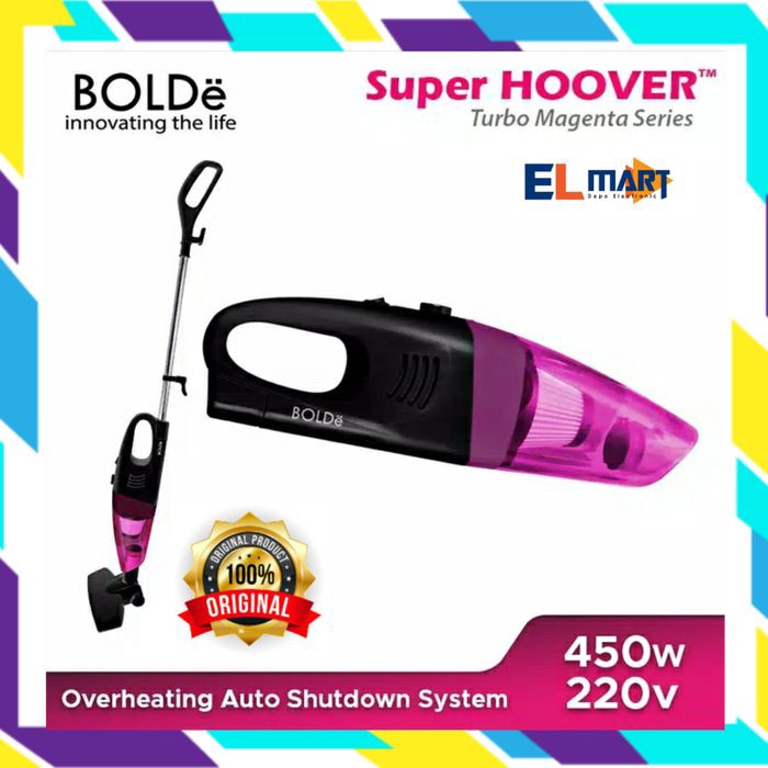 BOLDe super hoover turbo black series Magenta vacuum cleaner bolde hoover magenta black series