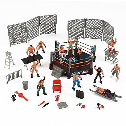 miniatur wrestling arena playset wrestle mania royal rumble