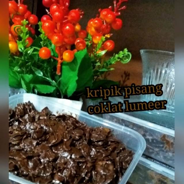 

Kripik pisang coklat lumer