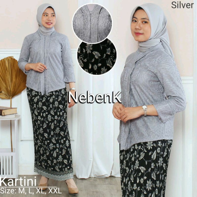 Kebaya Brukat Kartini Atasan Kebaya Floy Brukat Kartini Kebaya Wisuda Modern Best Seller-4