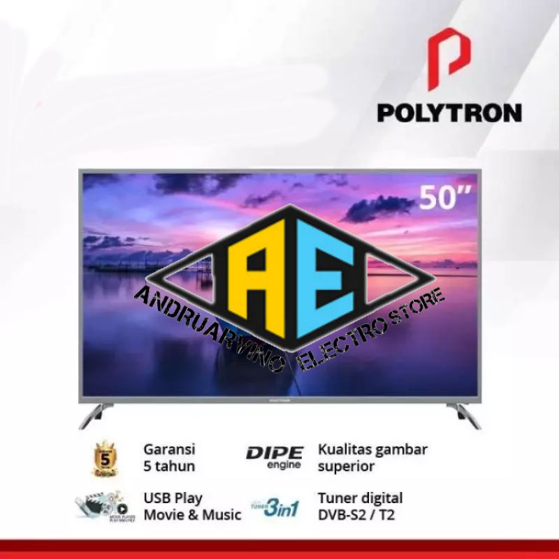 POLYTRON LED TV 50 INCH FHD - PLD50S873/50V8753 DIGITAL TV