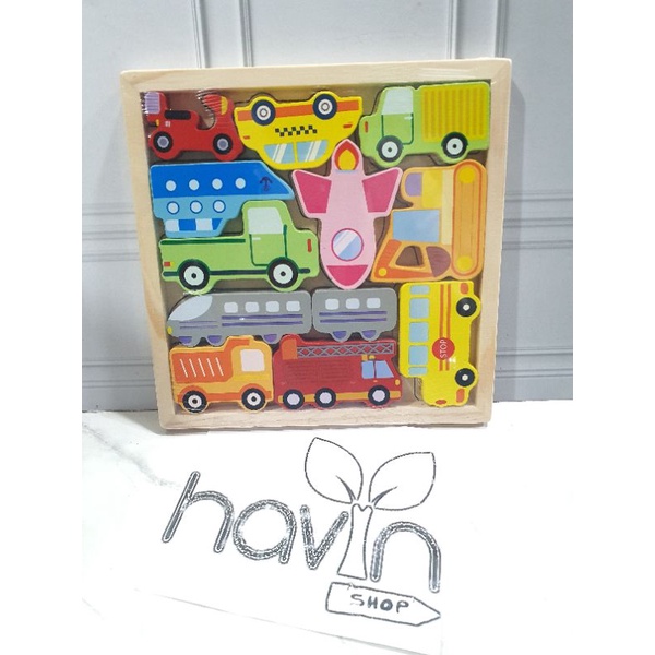 PUZZLE TETRIS 3D/PUZZLE KAYU-TRANSPORTASI
