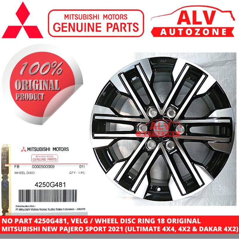 VELG PELEK VELEG RING 18 ORIGINAL MITSUBISHI NEW PAJERO SPORT 2021 4250G481