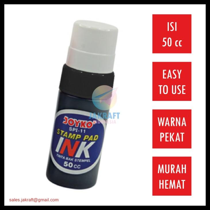 

Tinta Refill Bak Stempel (Hitam) 50 Cc Joyko Spi-13 Stamp Pad Ink Kode 1033