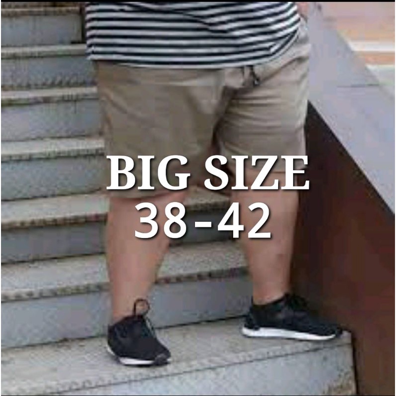 celana pendek pria jumbo big size pinggang karet