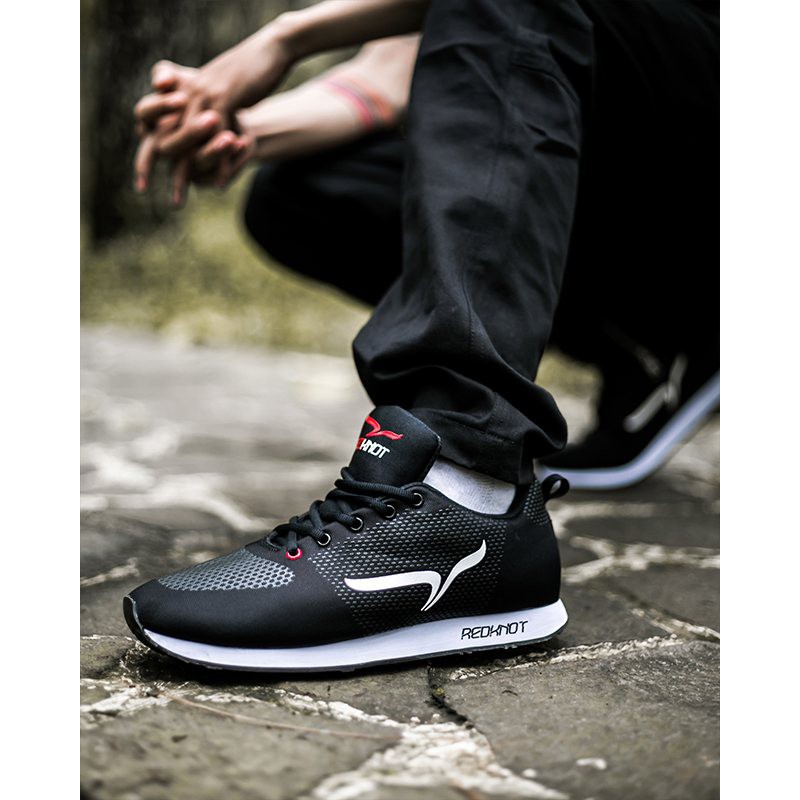 SNEAKERS COWOK HITAM BIRU MISTY  REDKNOT AXELLE SEPATU SNEAKERS PRIA-ORIGINAL SPORTY / BERTALI /